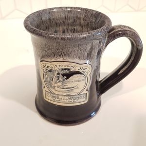 Deneen pottery Vintage 2009 Mug Handthrown mug drip glaze CAMP OF THE WOods